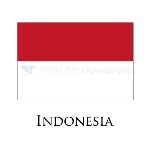 Indonesia flag Iron-on Stickers (Heat Transfers)NO.1895
